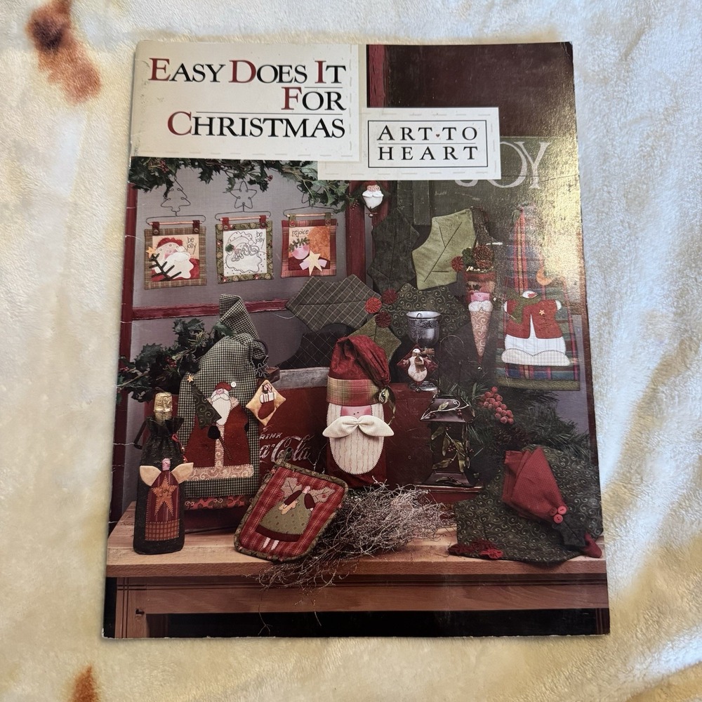 2002 Easy Does It For Christmas Art To Heart #519B Nancy Halvorsen Vtg Booklet